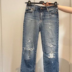 Jonathan Simkhai Mid-Rise Distressed Denim